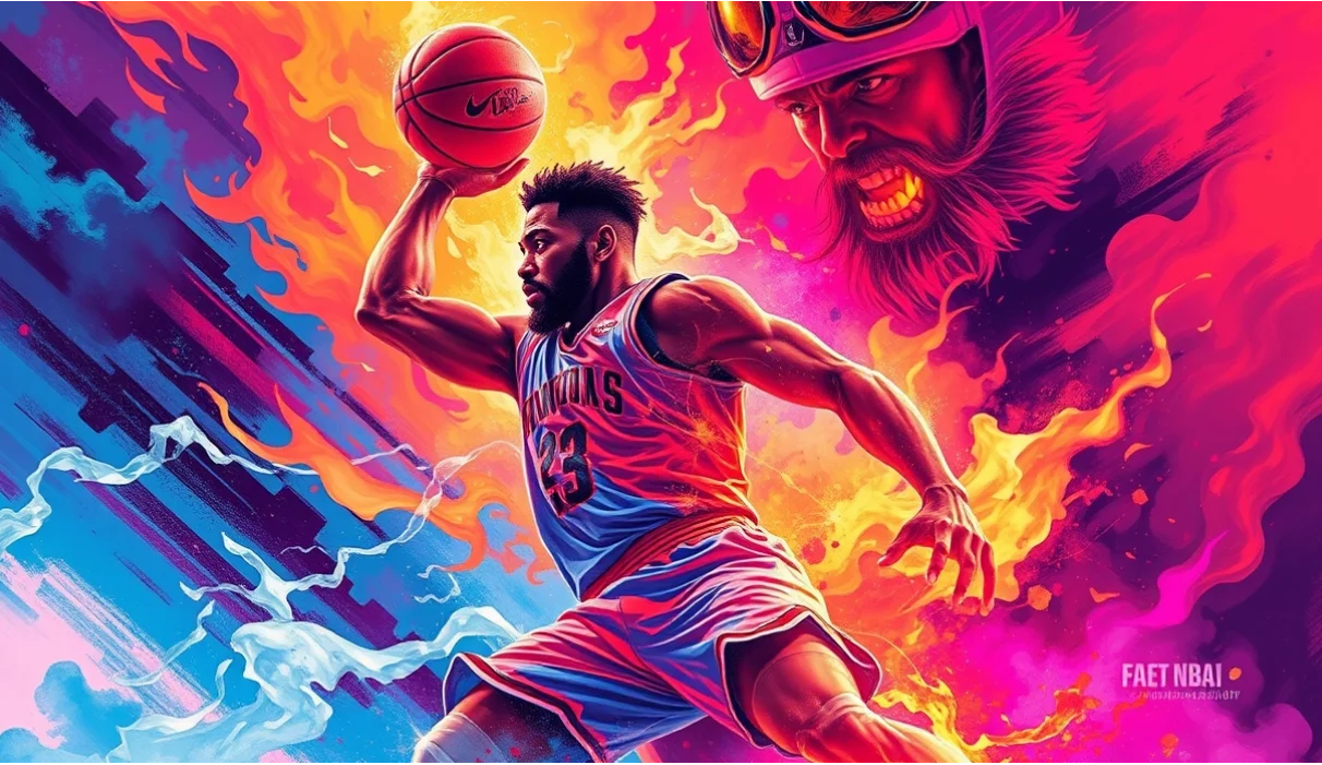 NBA空接扣篮配合 示意图